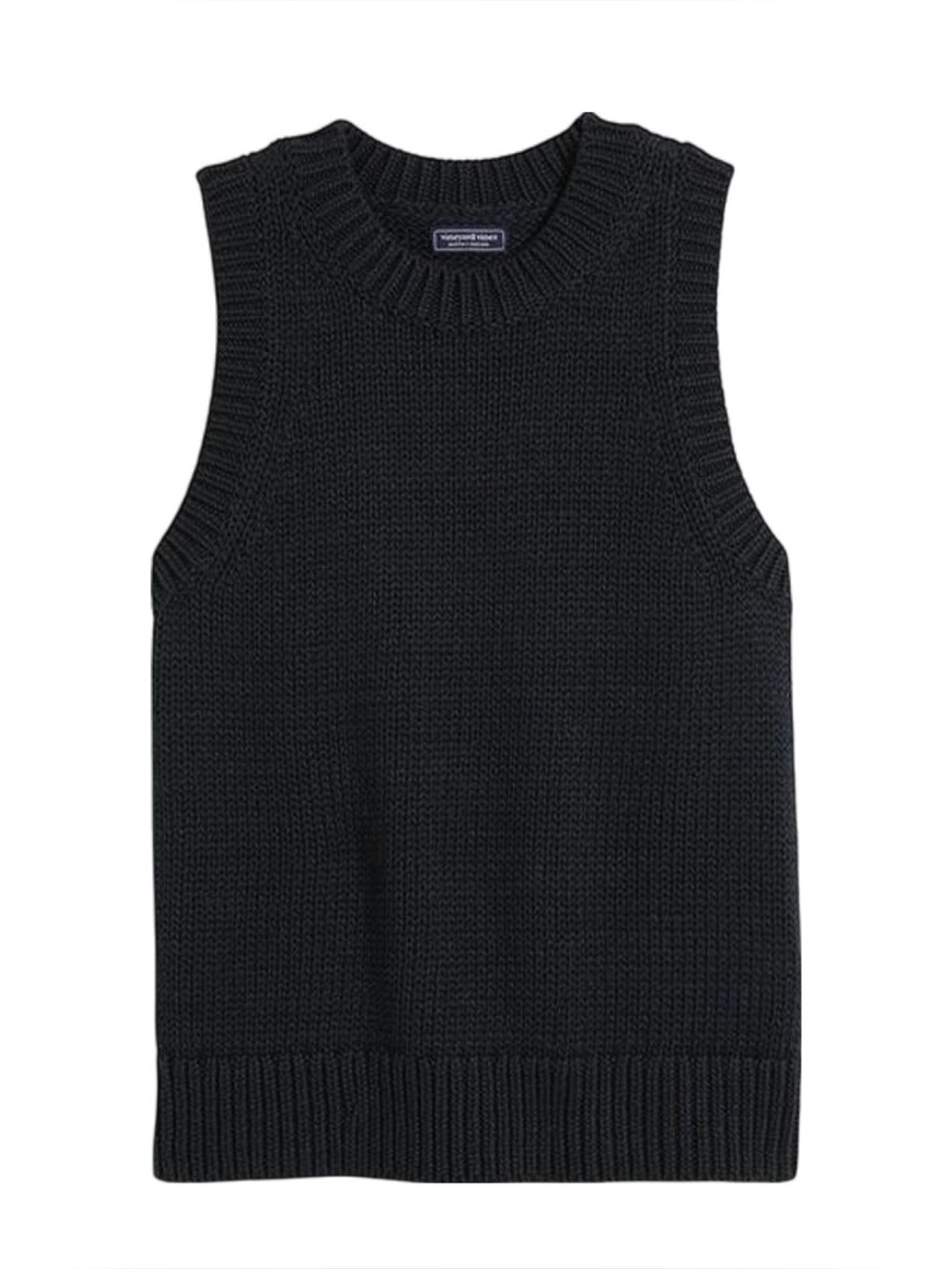 Vineyard Vines Black Summer Weight Sweater Tank- M